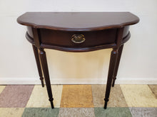 Load image into Gallery viewer, Half Round Cherry Entry Table - Hall Table With Drawer By Bombay
