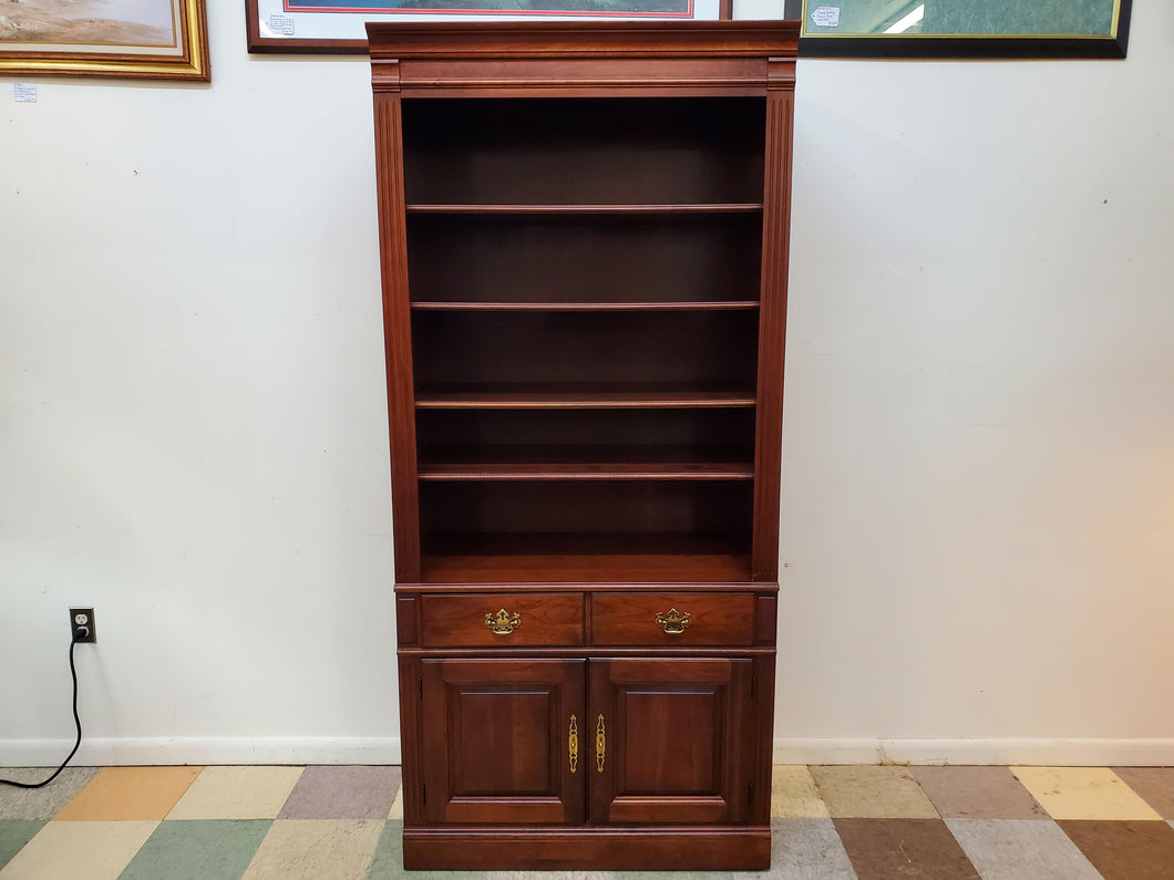 Vintage Cherry Pennsylvania House Bookshelf Display Cabinet