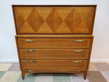 Load image into Gallery viewer, Red Lion Mid Century Modern Walnut Highboy Dresser - Gentleman Chest - 5 Drawers
