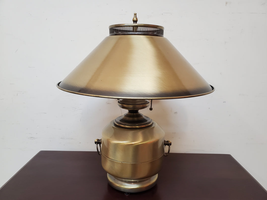 Vintage Brushed Brass Table Lamp