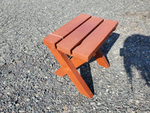 Load image into Gallery viewer, Vintage Redwood Patio Side Table
