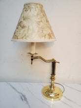 Load image into Gallery viewer, Vintage Brass Candlestick Desk Lamp With Adjustable Arm
