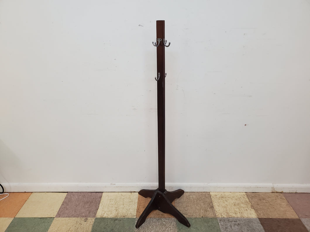 Vintage Wooden Coat Tree - Coat Rack