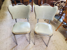 Load image into Gallery viewer, Pair Vintage 1950s Kitchen Chairs - Chrome Legs
