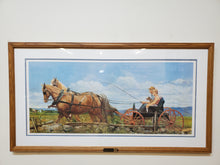 Load image into Gallery viewer, The Morning Ride Horse And Buggy Print In Frame By George Malick - Signed With Certificate Of Authenticity
